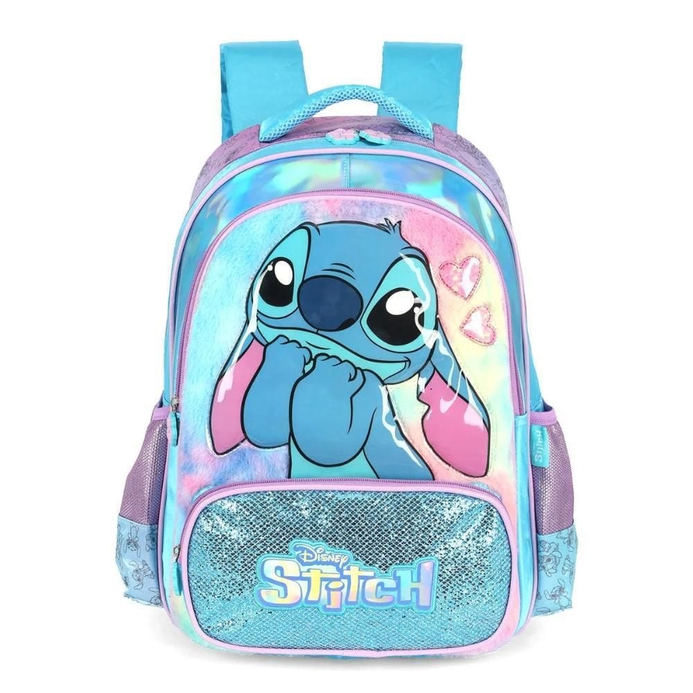 Mochila De Costas Escolar Infantil Stitch Luxcel
