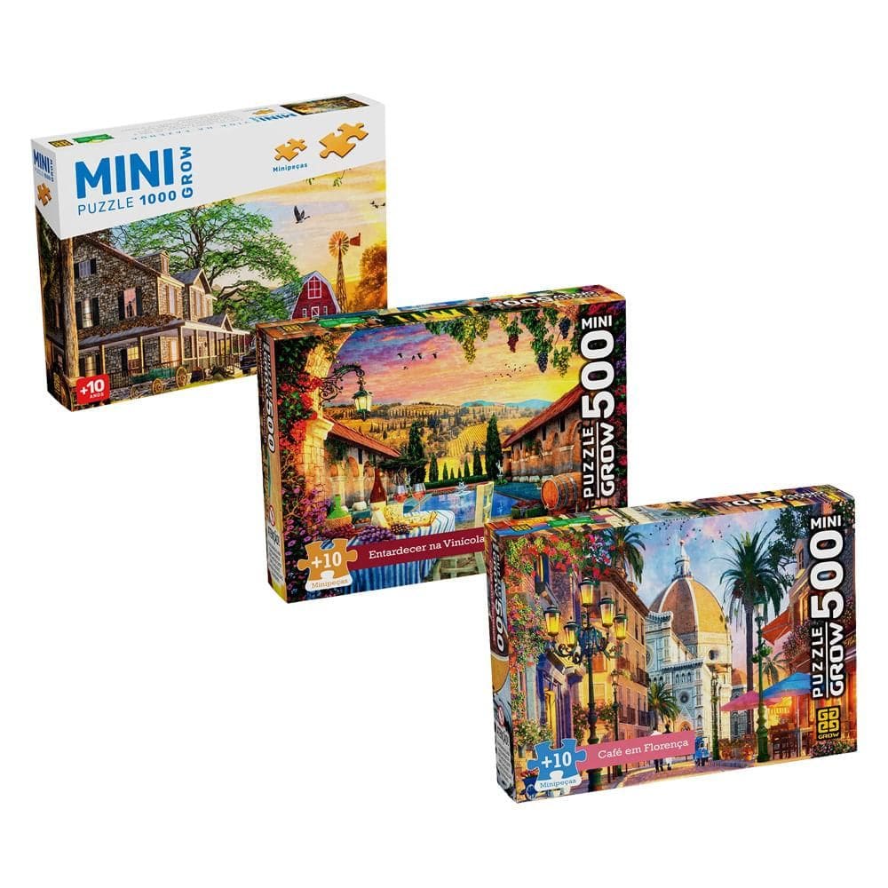 Combo Mini Quebra-cabeças Momento de Calma