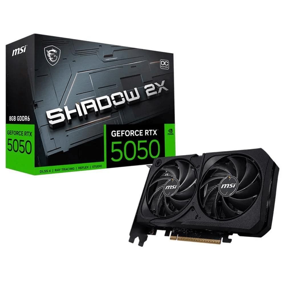 Placa De Vídeo Msi Geforce Rtx 5050 Shadow 2X Oc 8Gb Gddr6
