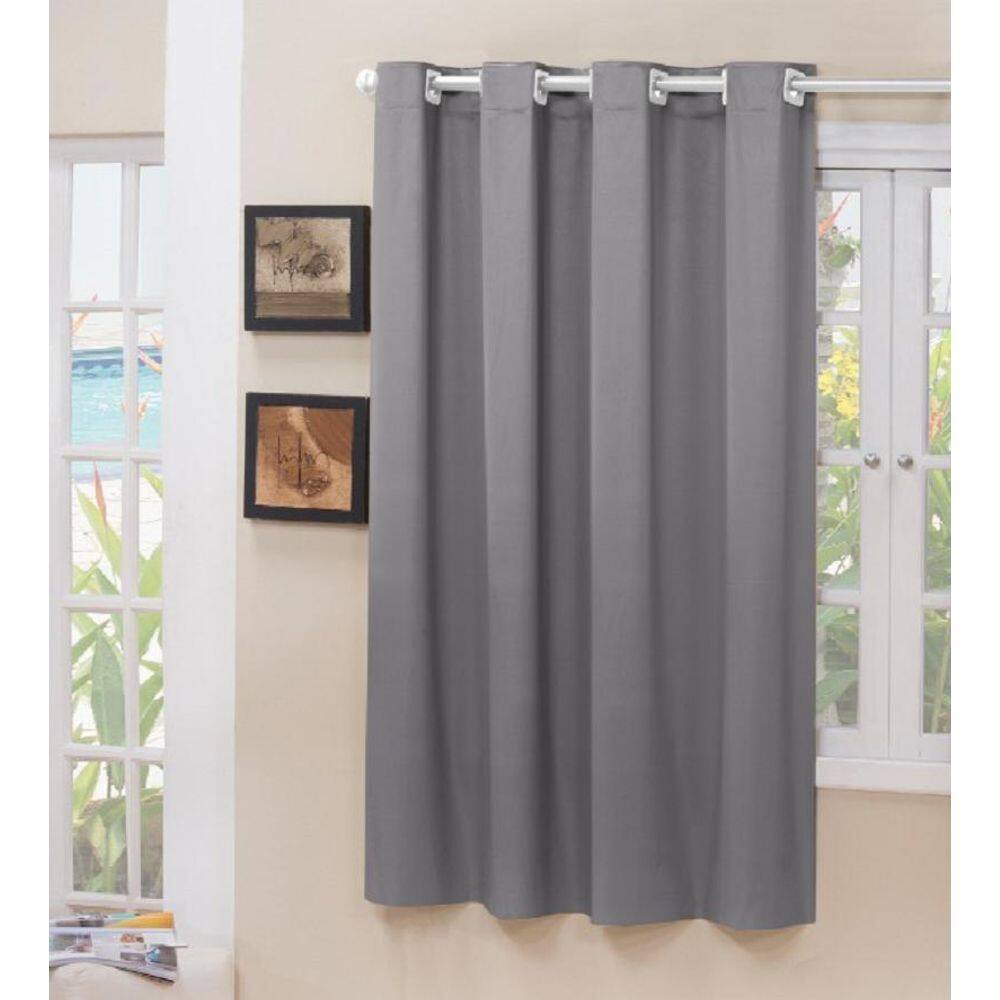Cortina Blecaute Tecido Cinza 1,40X1,50 Janela Porta