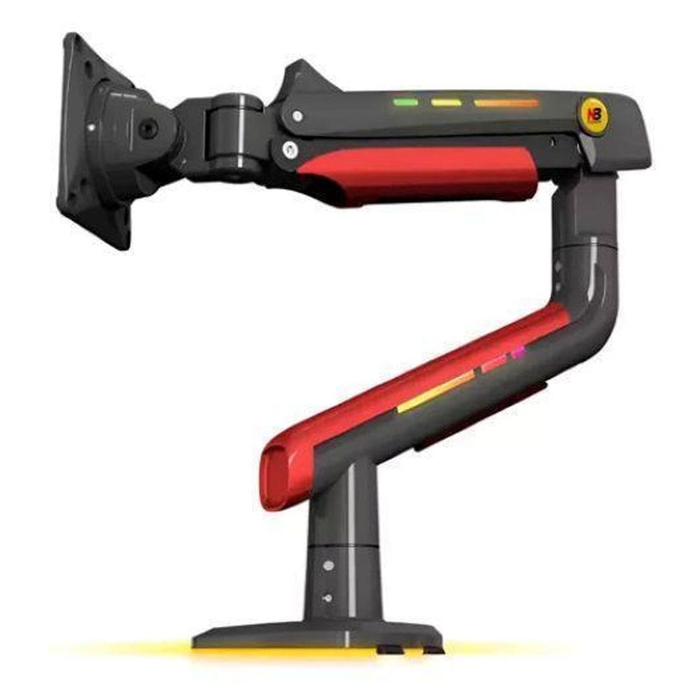 Suporte Gamer Vermelho Monitor Nb L50 Led 32 A 60 Articulado