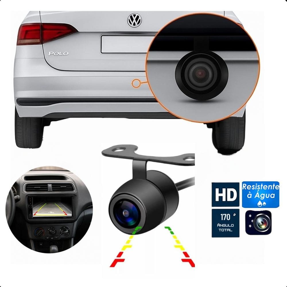 Câmera Traseira Universal Automotiva Hd