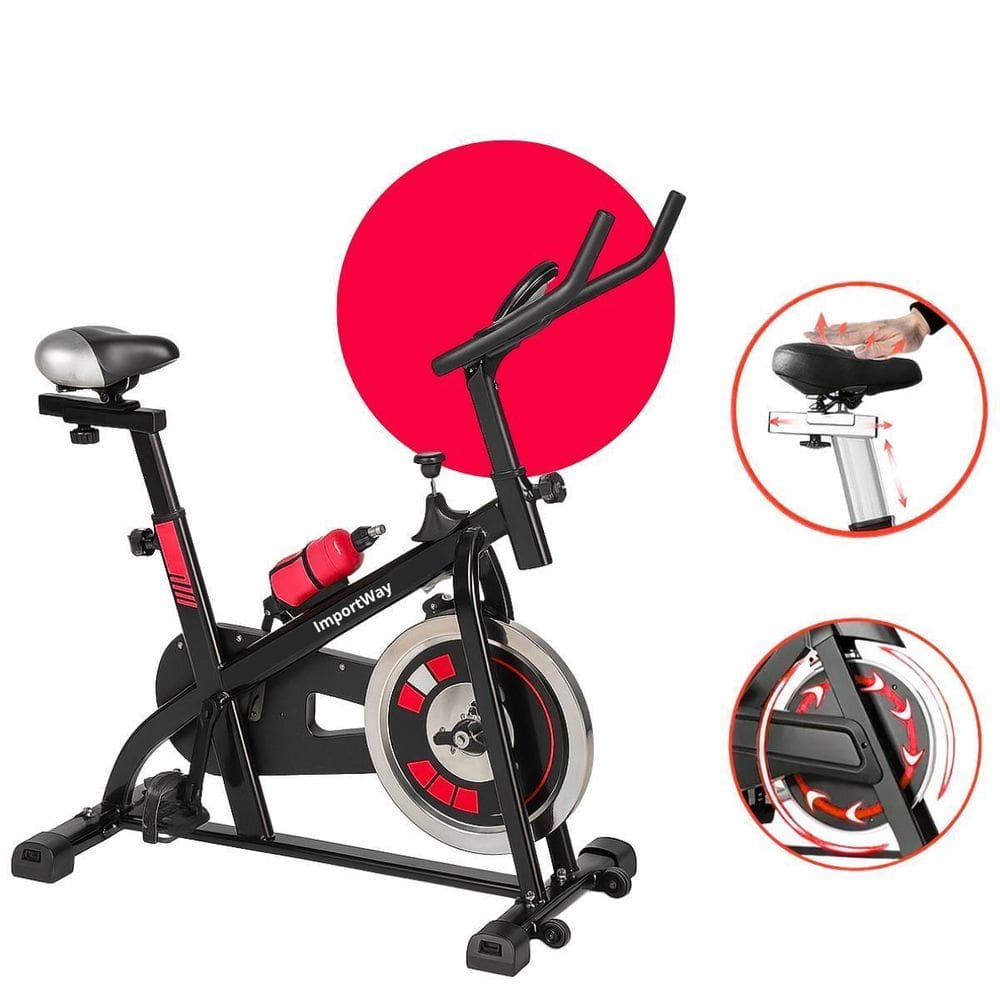 Bicicleta Spinning Mecânica 8Kg Pro Importway 120Kg Cardio