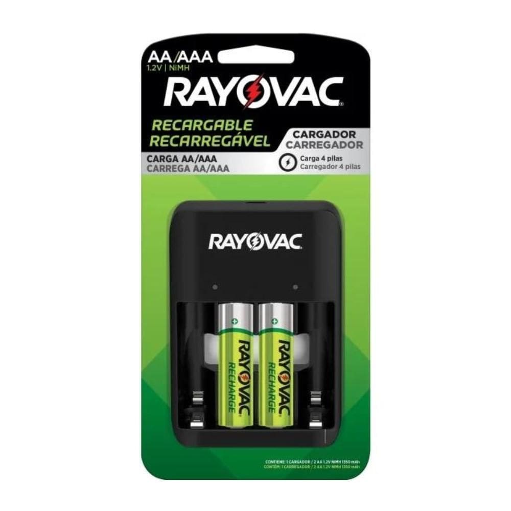 Carregador De Pilhas Aa/Aaa Rayovac Sm-4 Usb