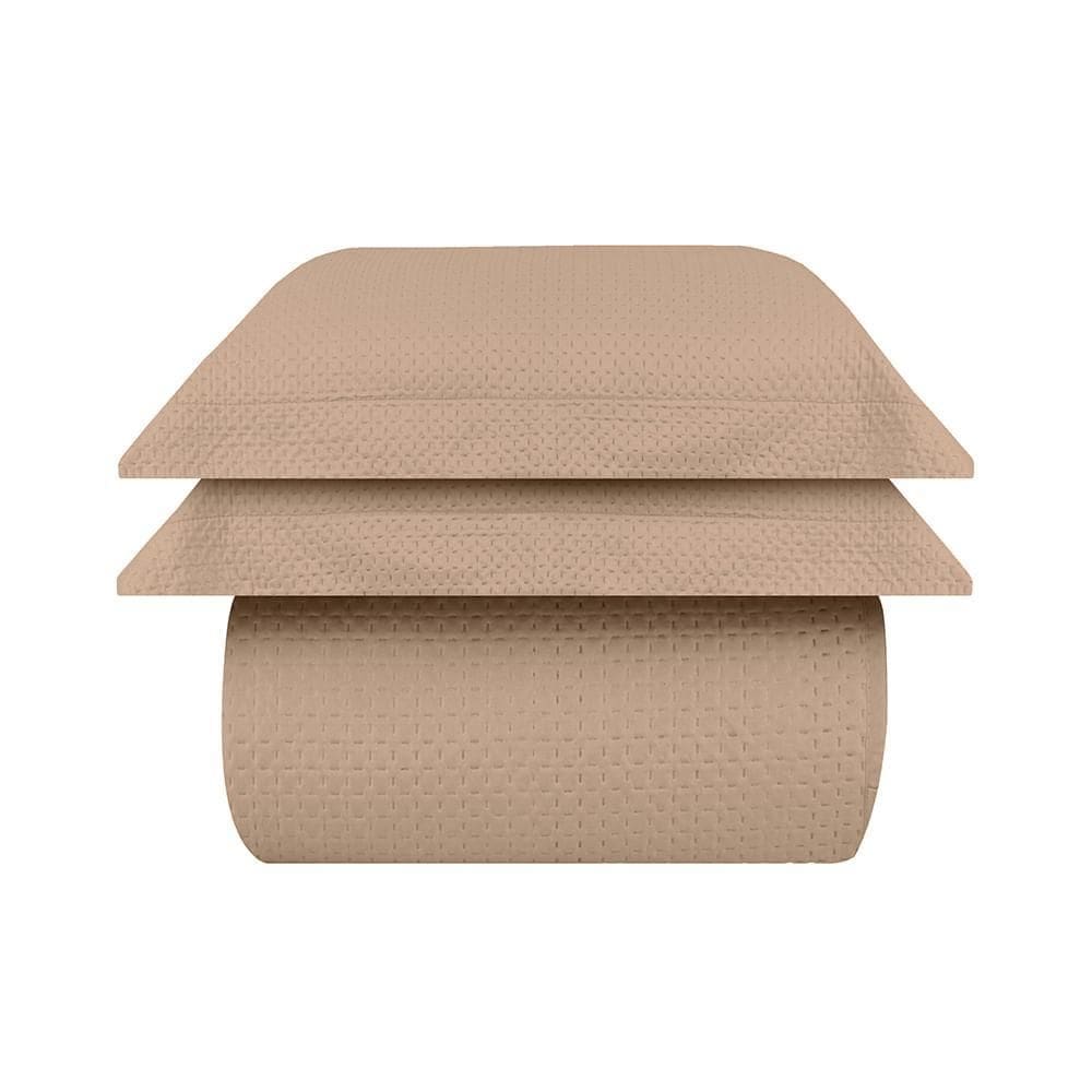 Kit Colcha / Cobre Leito King Slick Square - Sultan Caqui