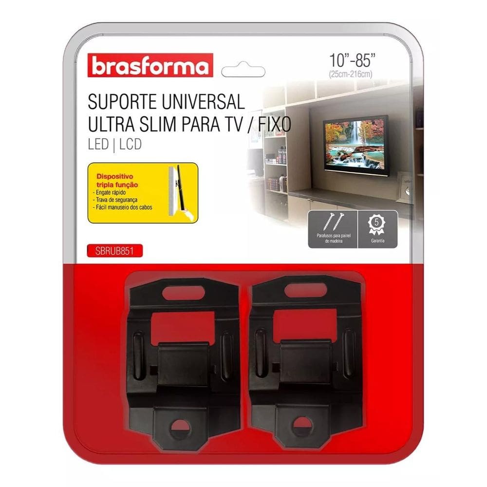 Suporte Brasforma Sbrub851 Universal Ultra Slim Televisão