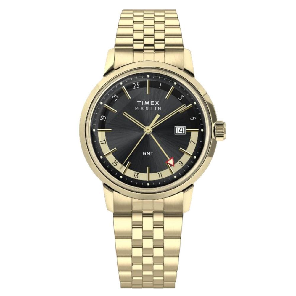 Relógio Timex Marlin Quartz Gmt Tw2Y47700 Dourado