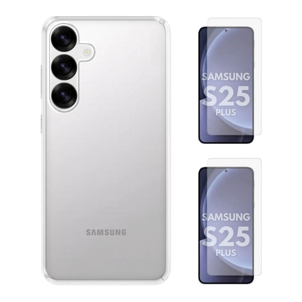 Capa Capinha Silicone + 2 Películas Vidro Samsung S25 Plus