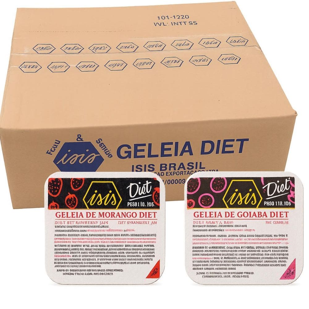 Geleia Diet Morango E Goiaba Blister 10G Caixa Com144 Un.