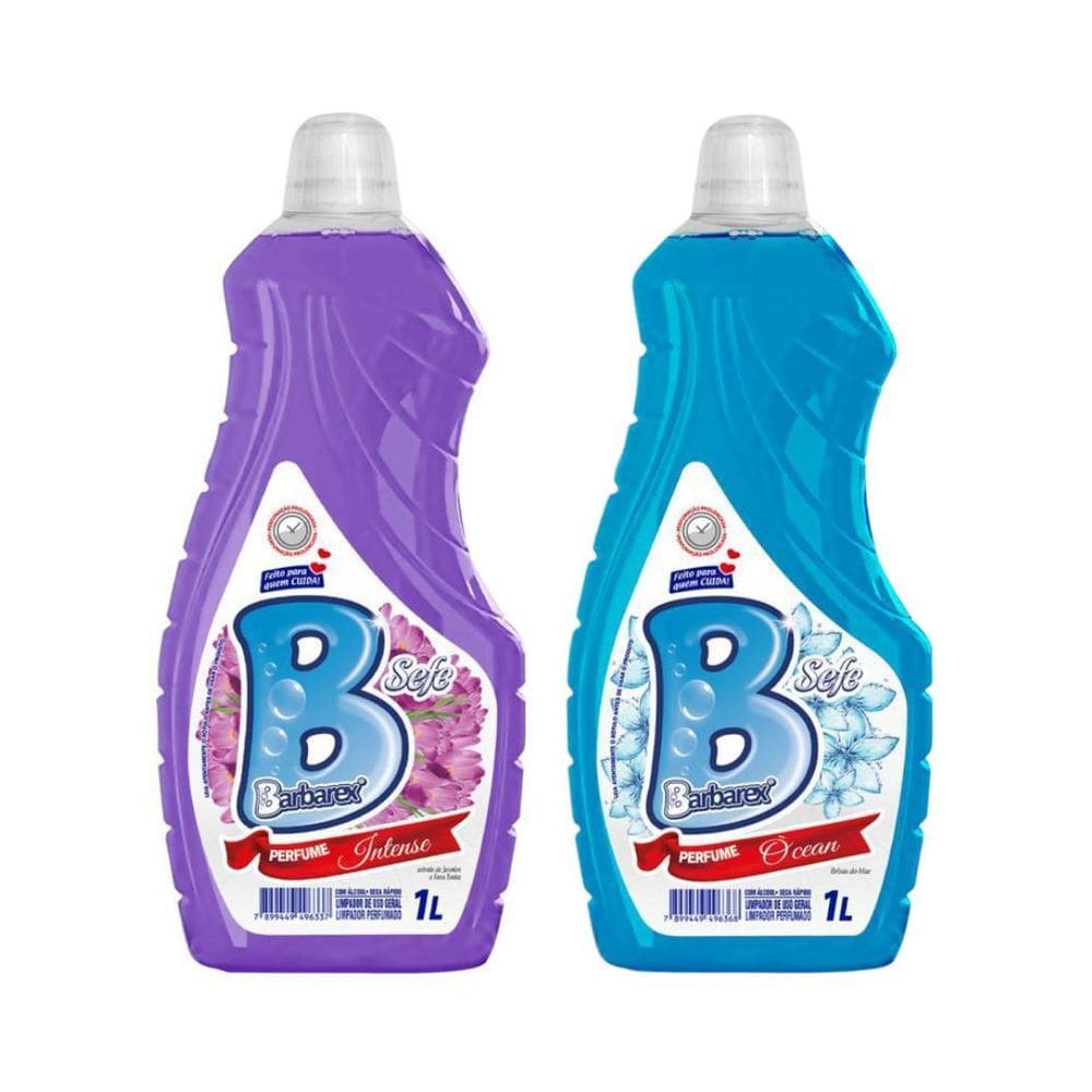 Kit 2 Limpador Perfumado Alcool Sefe Ocean E Intense 1L