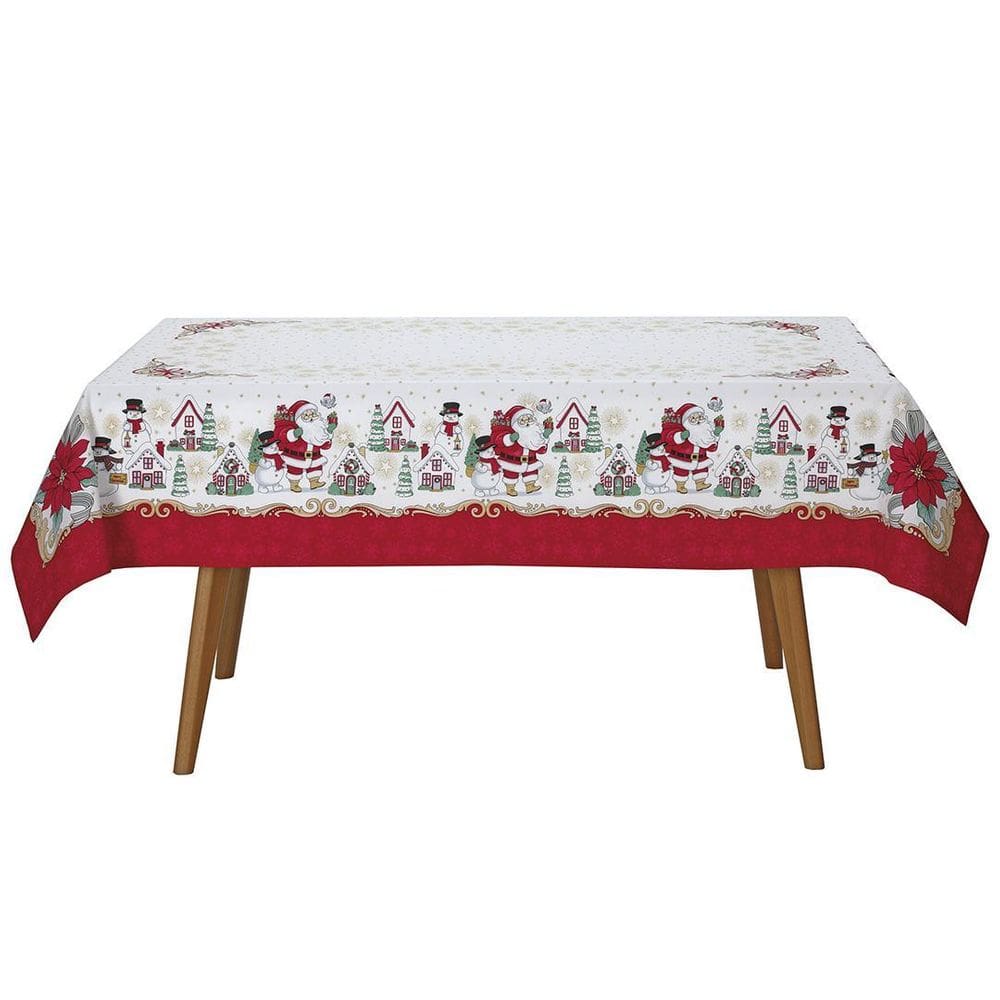Toalha Mesa Retangular Athenas 160X250Cm Natal 119 Dohler