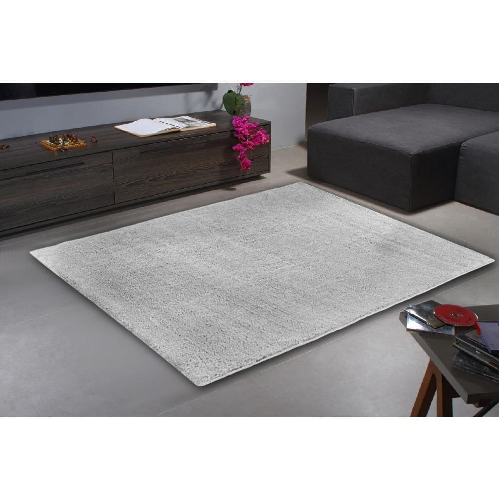 Tapete Sala Quarto 2,00X2,50M Pelagem Super Macia Cinza