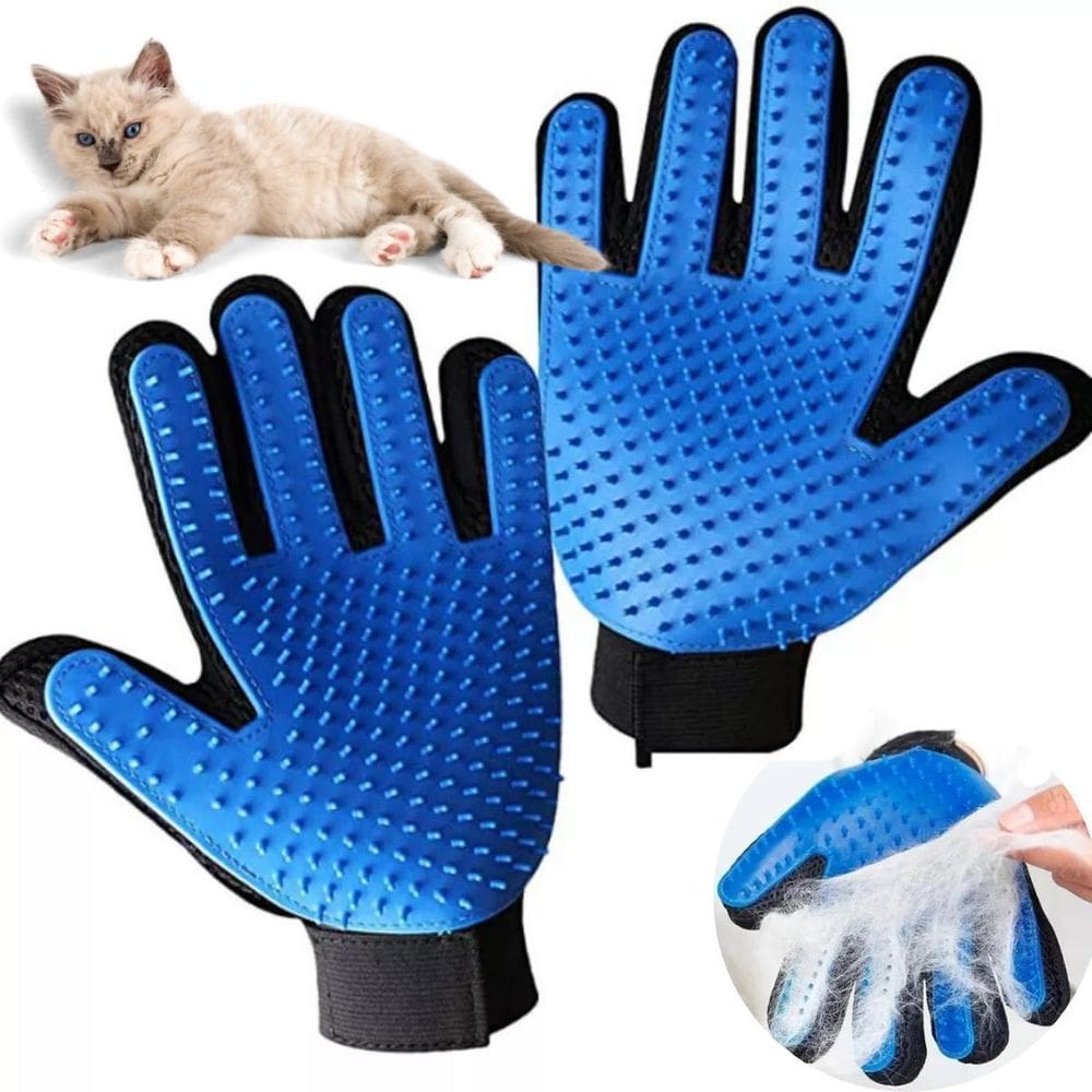 Luva Escova Para Pets Remoção Pelos Conforto