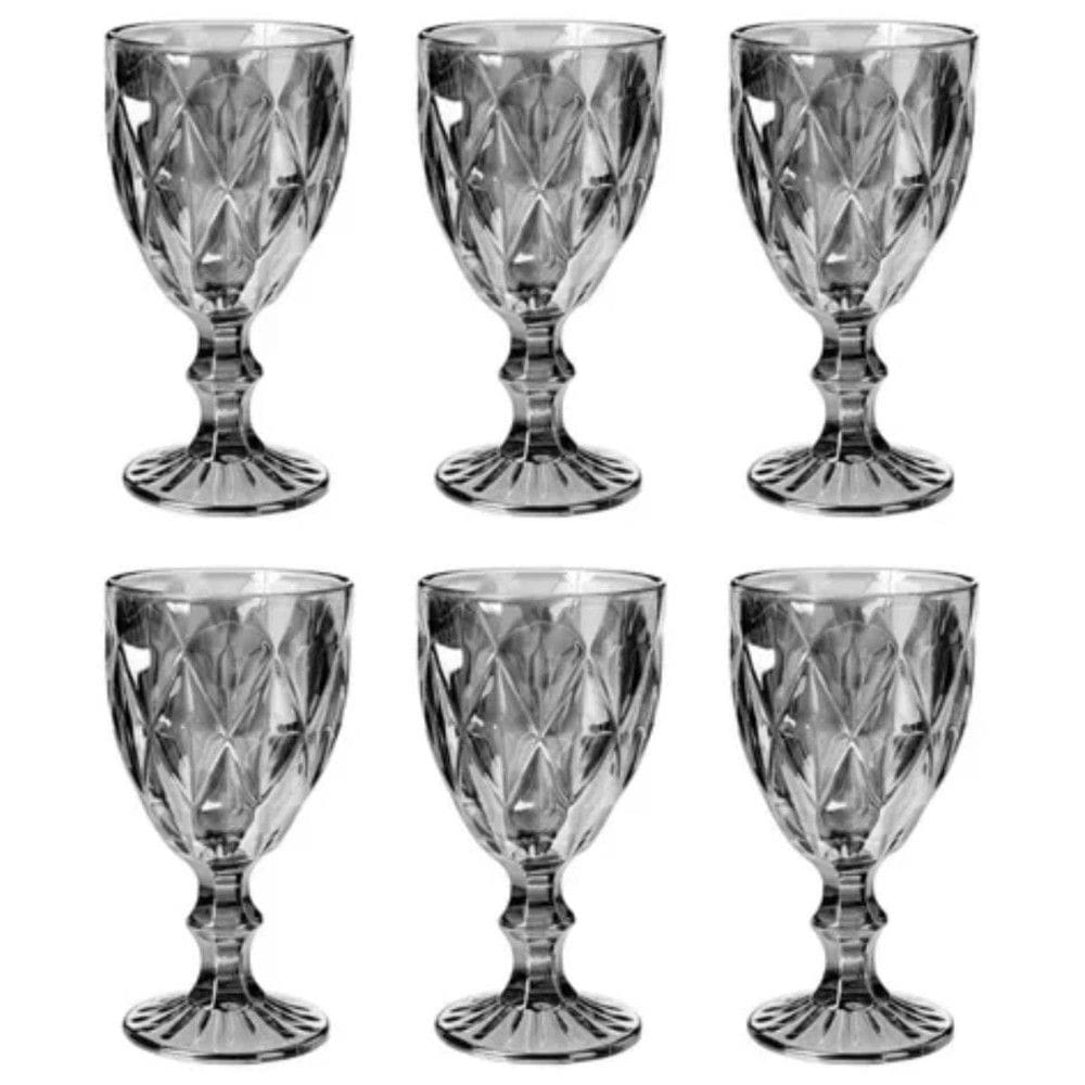 Jogo de Taca Vidro Milbali Art House Bali 6 Tacas 320mL Zein