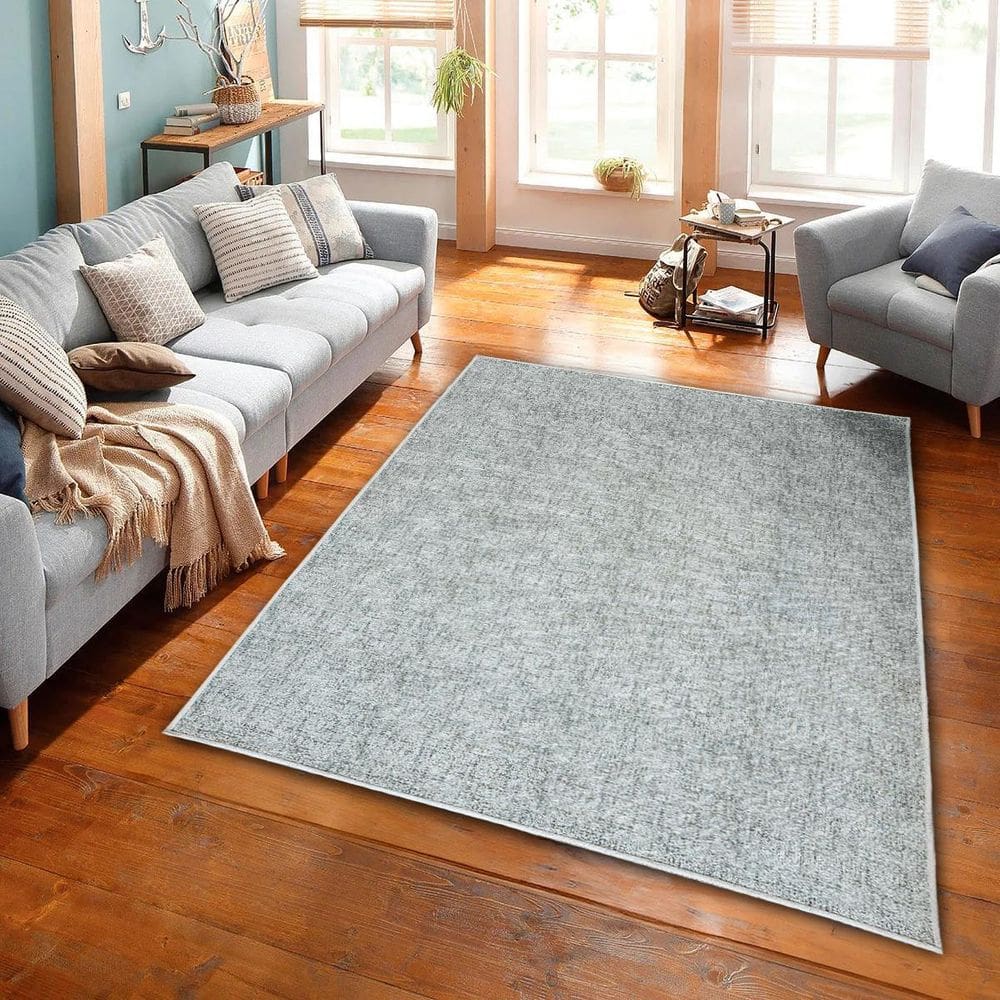 Tapete Sala Nobre 2,00X2,90 Antider Domani Textura Cinza