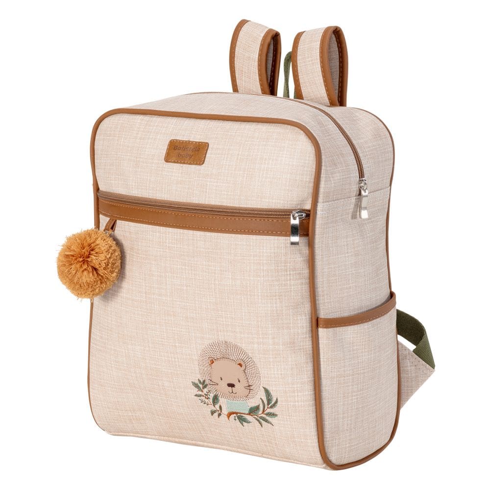 Mochila Maternidade Leão - Bege - Batistela Baby