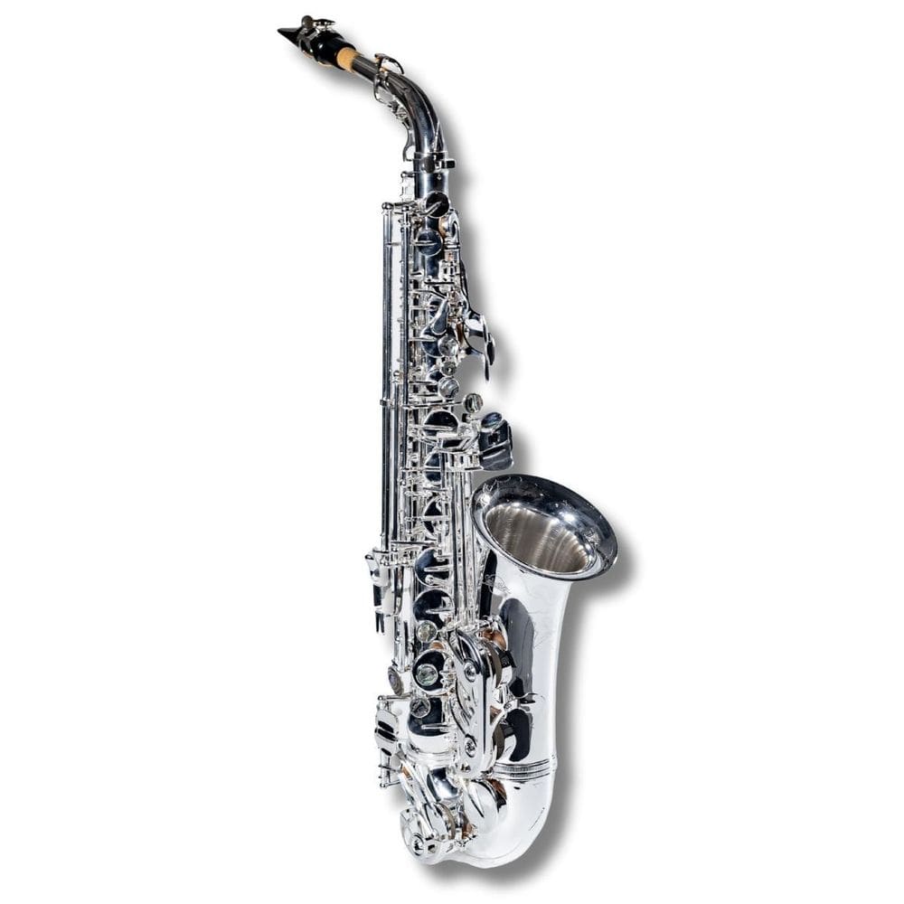 Saxofone Alto Eb Banho Prata 1000 S Silver Prof Sebastian