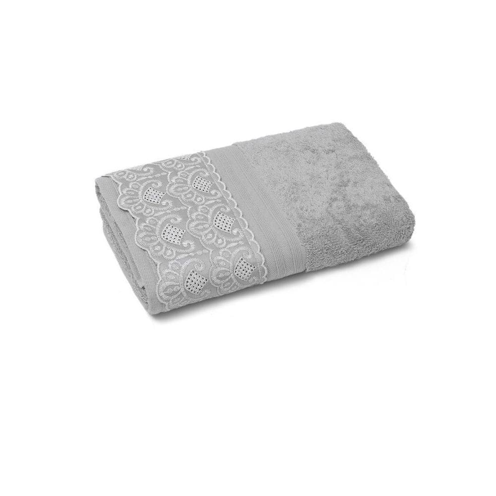 Toalha De Banho Buettner Renda 81X150 Algodão Egípcio Nadine