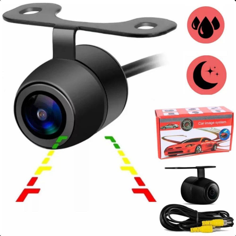 Câmera De Ré Automotiva Borboleta - Fácil Instalação