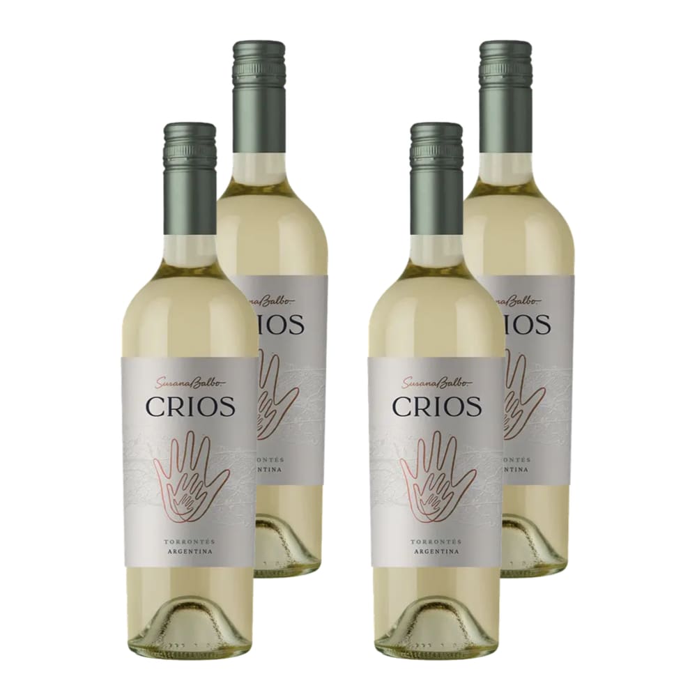 Kit 4 Vinhos Crios Torrontés Branco Argentina 750ml