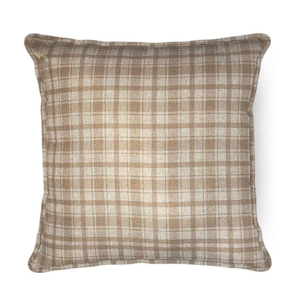 Almofada Pascoa Rustico Xadrez Bege 399152 43X43Cm Belchior