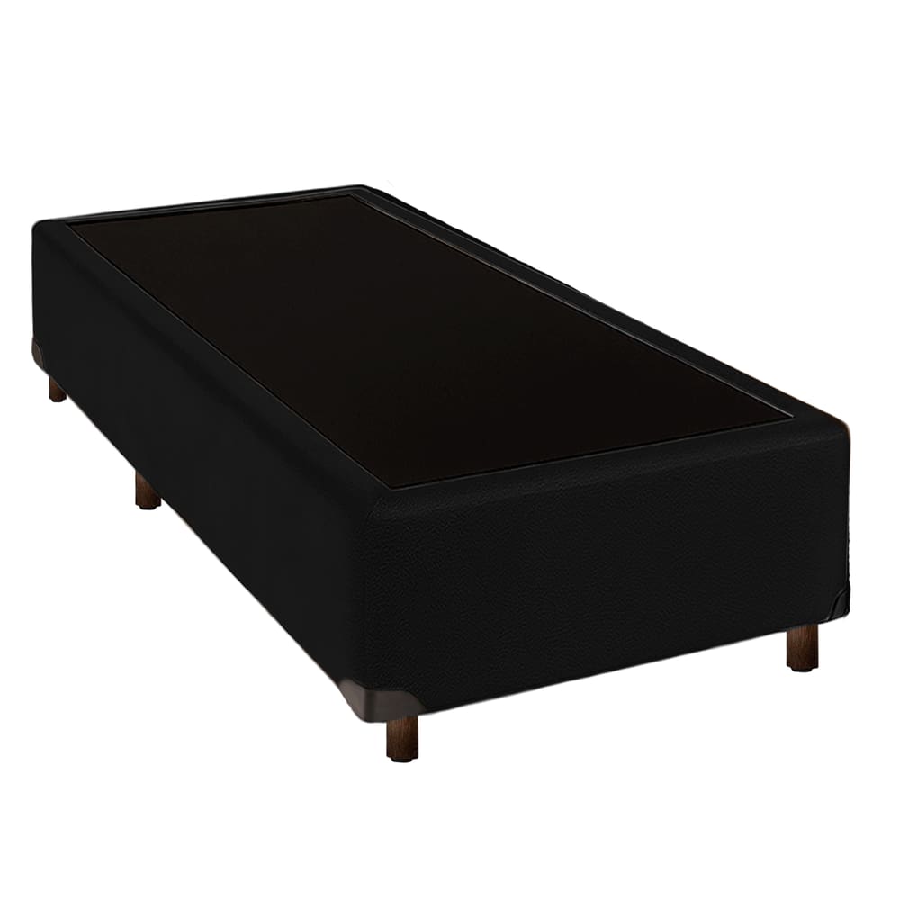 Cama Box Solteirão Preto Nature 96x203