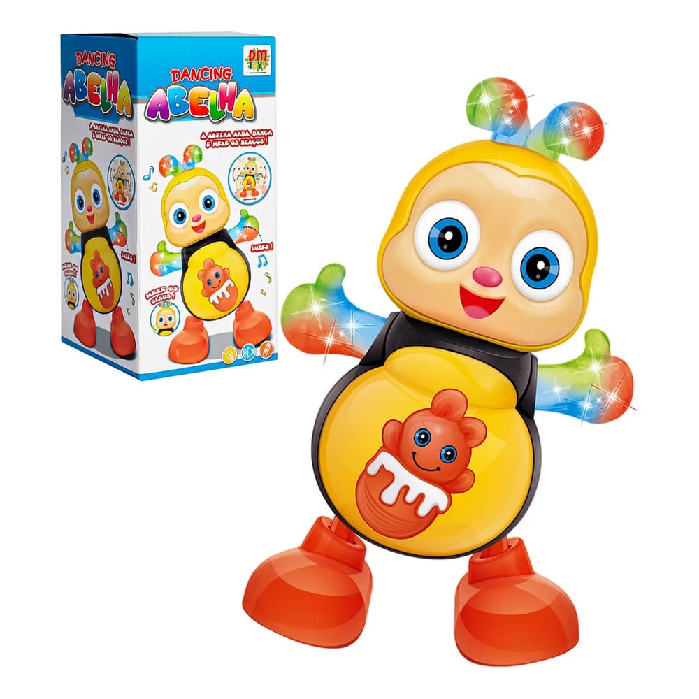 Abelha Dançante Brinquedo Musical Som Luz - DmToys