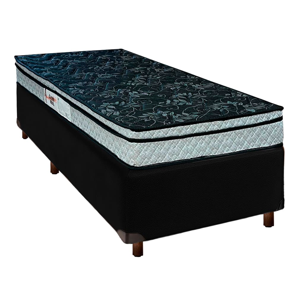 Cama Box + Colchão Solteiro D28 Conforto Paropas