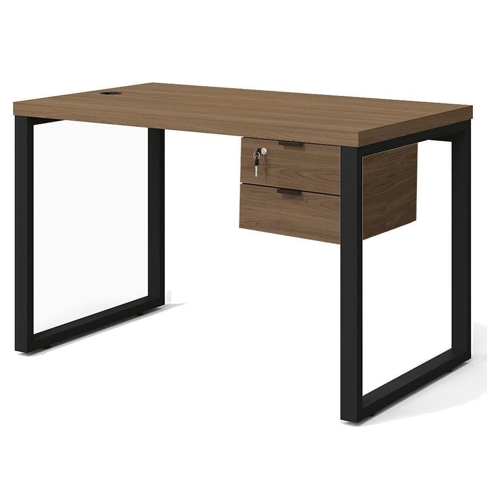 Mesa Escritorio 120 Com Gaveteiro Industrial Frame Kappesberg Munique