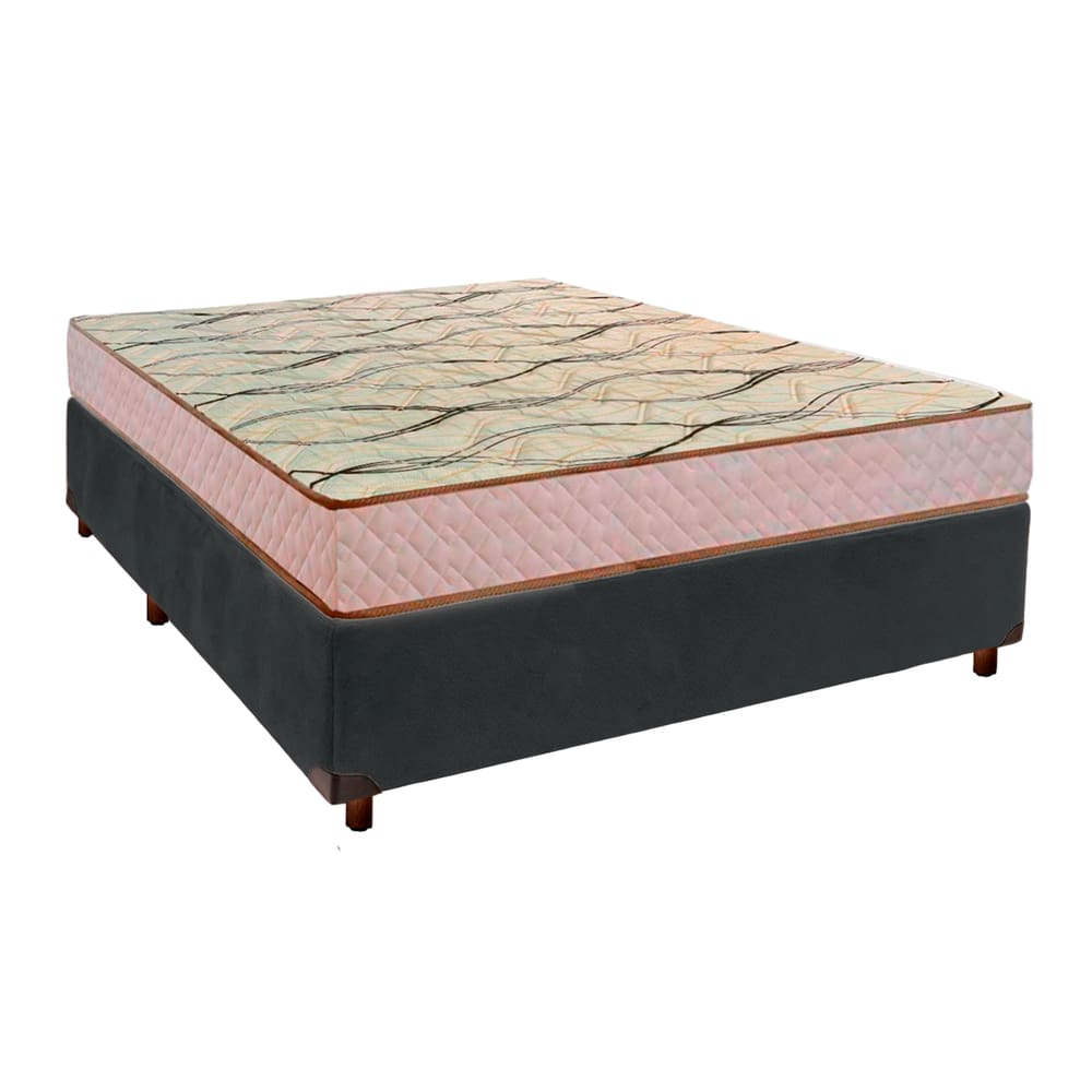 Cama Box + Colchão Casal D33 Maxsono Paropas