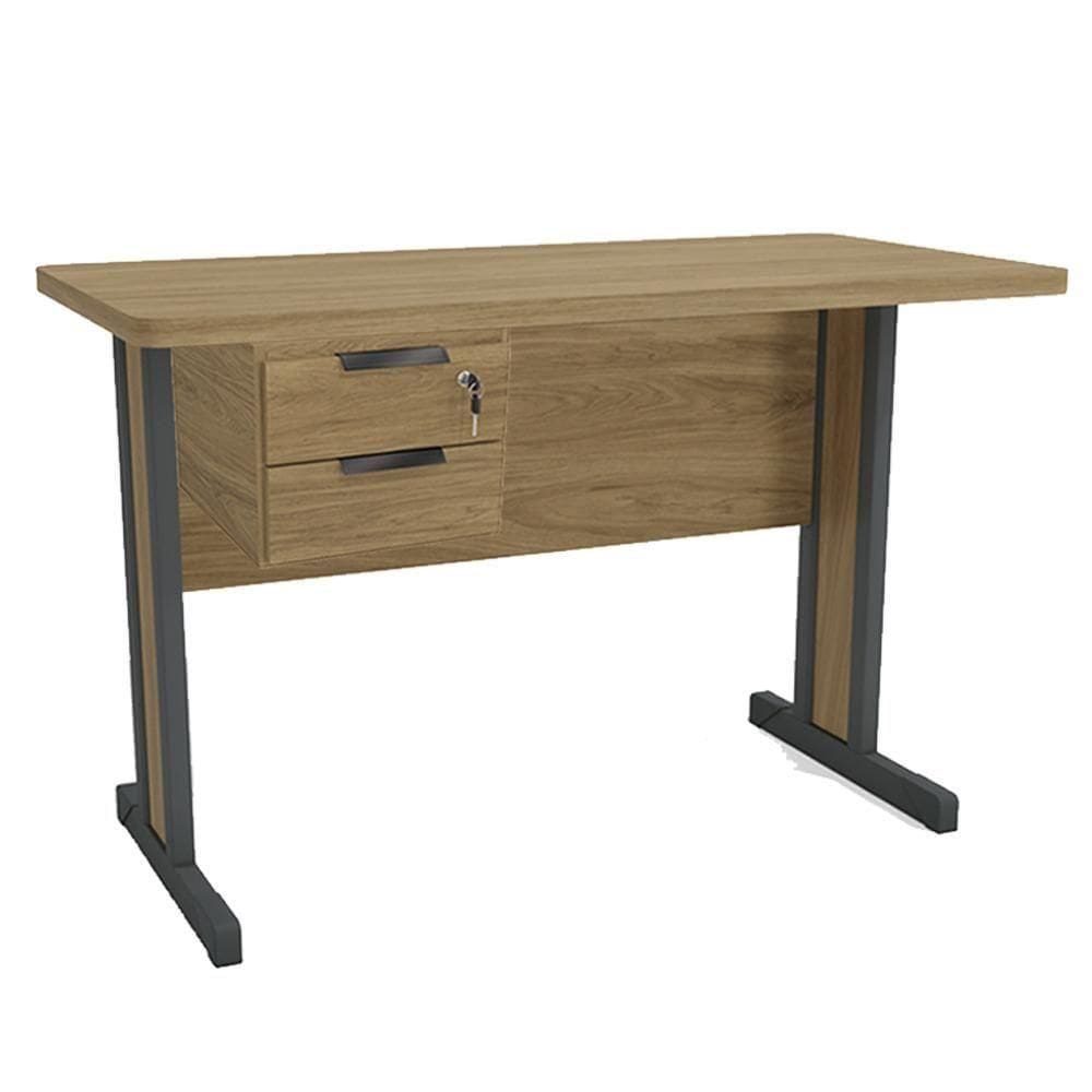 Mesa Escritorio 150 Cm Com Gaveteiro De Mesa Versatil Kappesberg Itapua