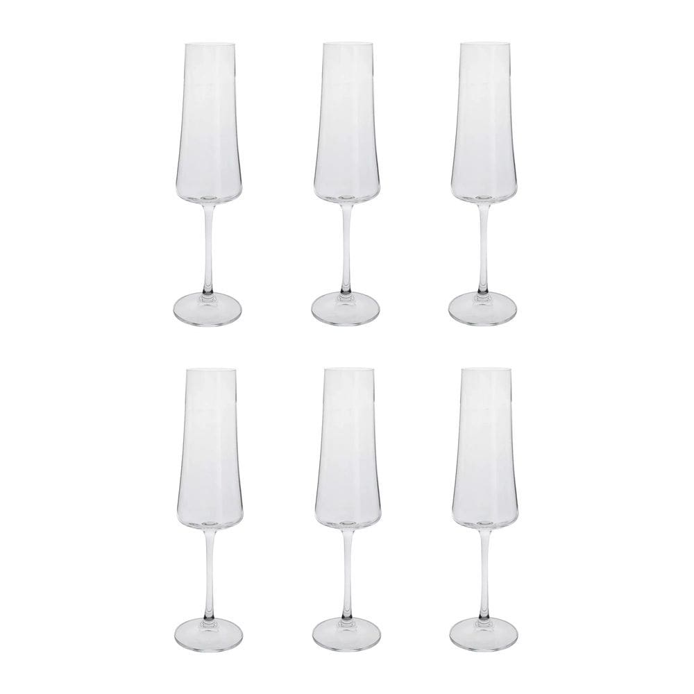 Cj 6 Taças de Cristal para Champanhe Xtra 210ml Bohemia