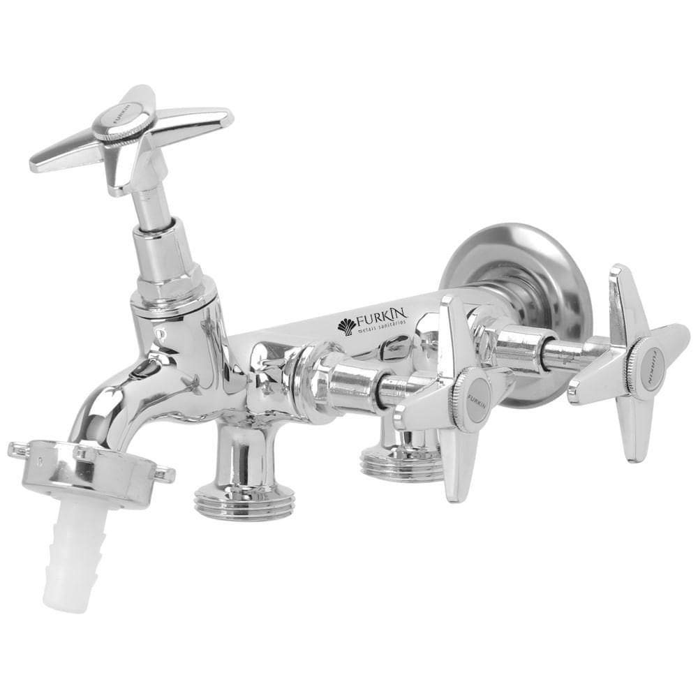 Torneira Tanque Com 3 Saídas Para Máquina De Lavar - 2231 - Furkin