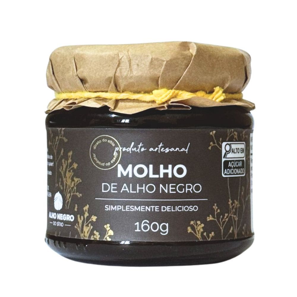 Molho de Alho Negro 160g - Alho Negro do Sítio