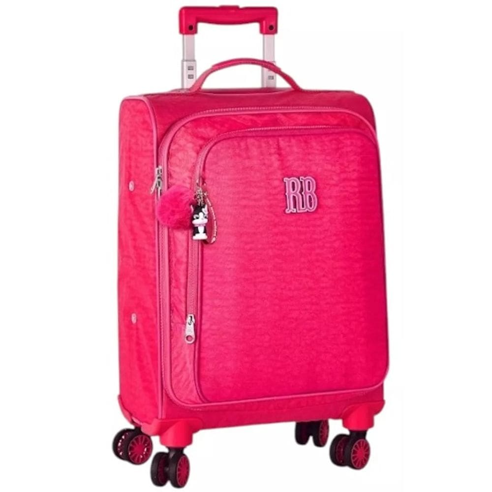 Mala de Viagem Pequena de Bordo Rebecca Bonbon Rodinha 360 Clio RB24675 Rosa