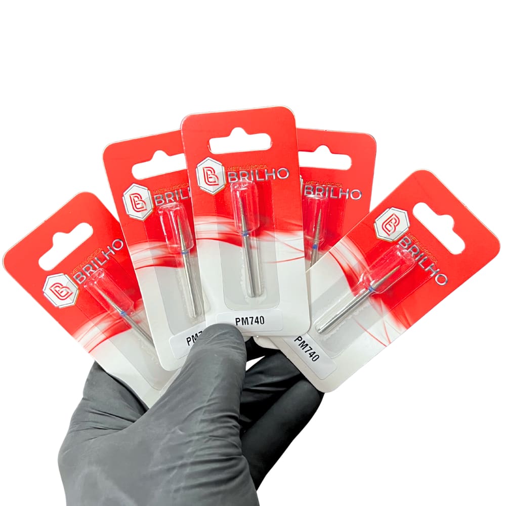 Broca Diamantada 740 Brilho – Kit com 5 Brocas