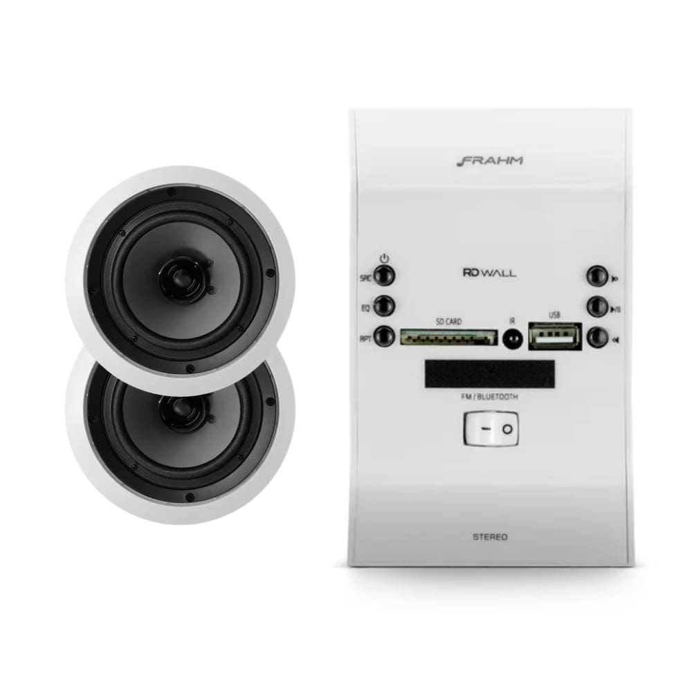 Kit Amplificador de Parede RD Wall Frahm + 2 Arandelas 6FR2R