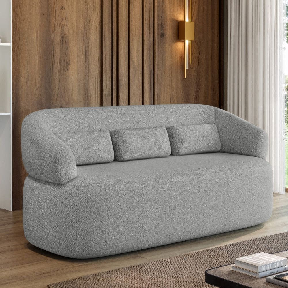 Sofa Duomo 1,80 Metros Madeira Eucalipto Boucle Just Time