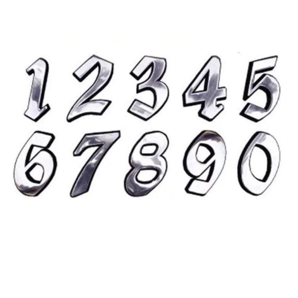 Número Residencial Alumínio Polido C.navarro 11cm Número N°5