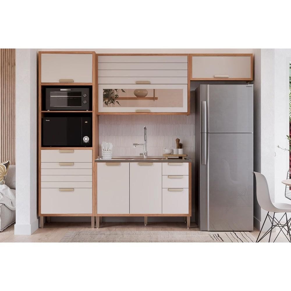 Cozinha Completa MGM 4 Peças Eloise C4P256 Cinamomo/Off