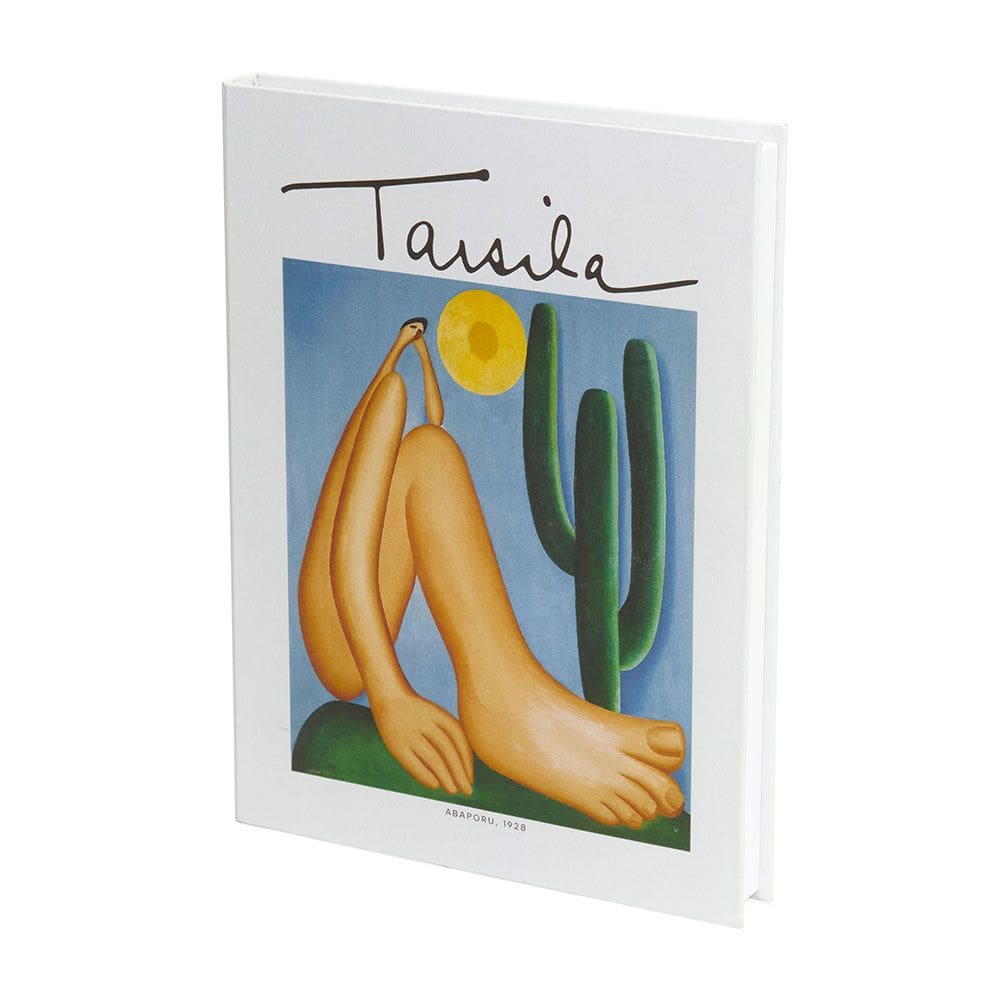 Caixa Livro Decorativa em MDF e Canvas Abaporu 35cm 21693 Mart