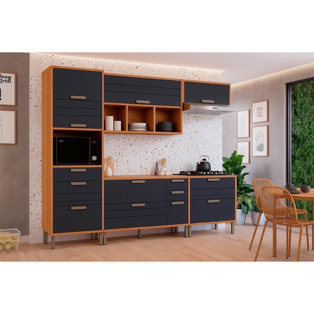 Cozinha Completa MGM 5 Peças Eloise C5P178 Cinamomo/Titanium