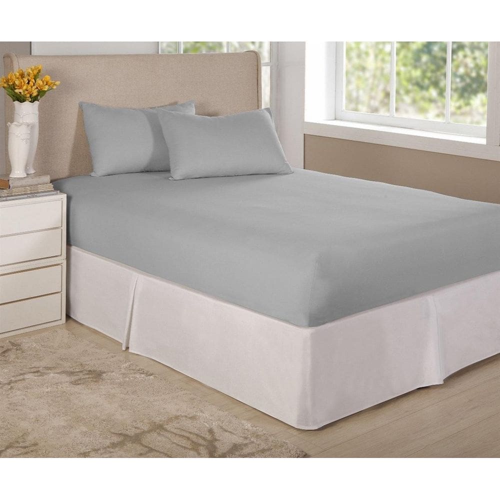 Jogo De Lençol Cama Casal Queen 3 Pç Algodão Percal 150 Fios