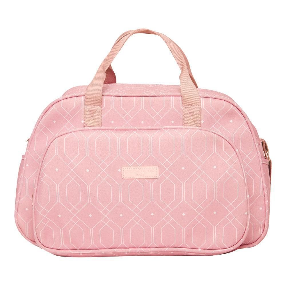 Bolsa Maternidade Grande Pirulitando Felicidade Rosa