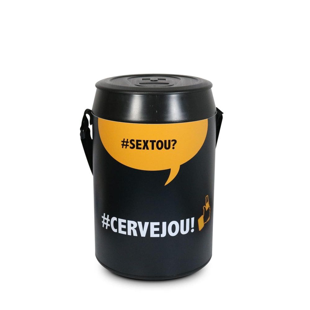 Cooler Térmico Praia Preto Sextou 24 Latas Anabell