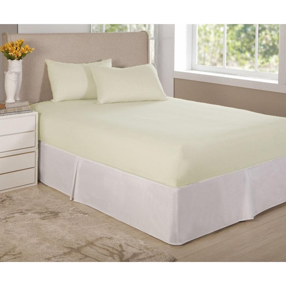 Jogo De Lençol Cama Casal King 3 Pçs Algodão Percal 150 Fios