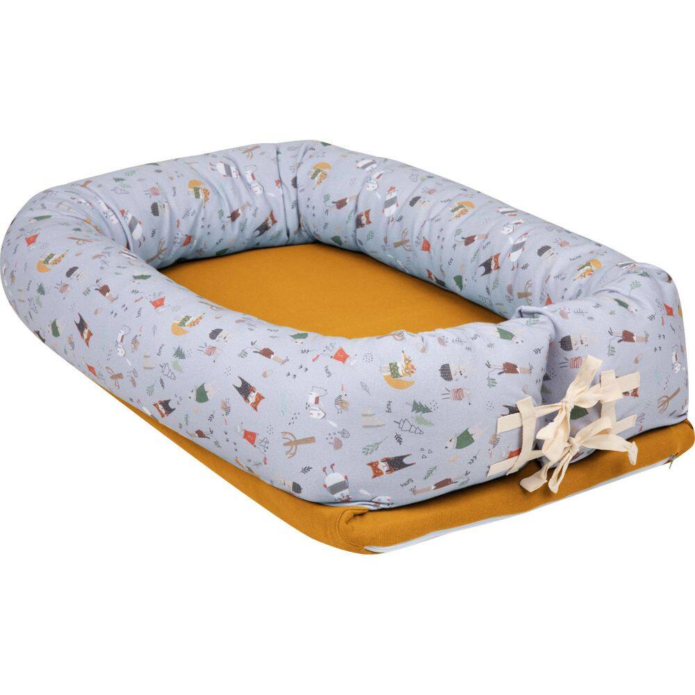 Ninho Bebê Redutor De Berço Escandinavo Cinza Lunar - Hug