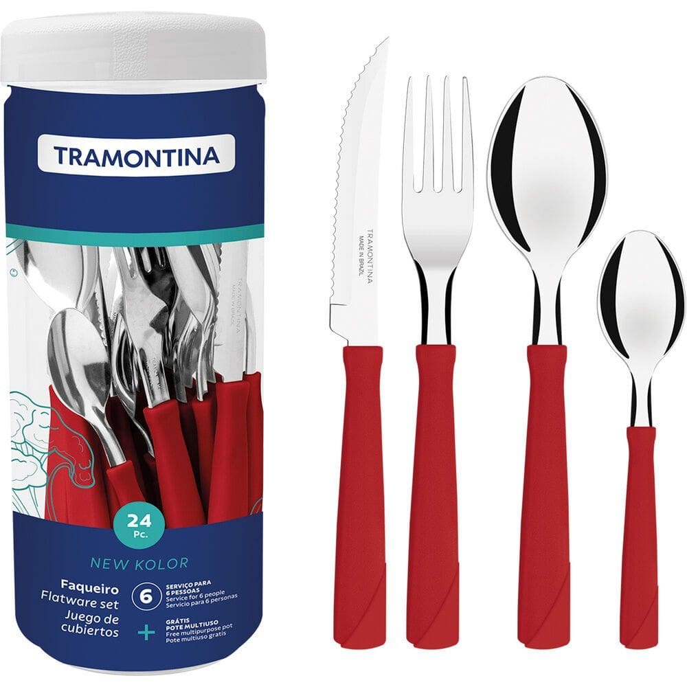 Faqueiro New Kolor 24 Pecas 23198/793 Tramontina