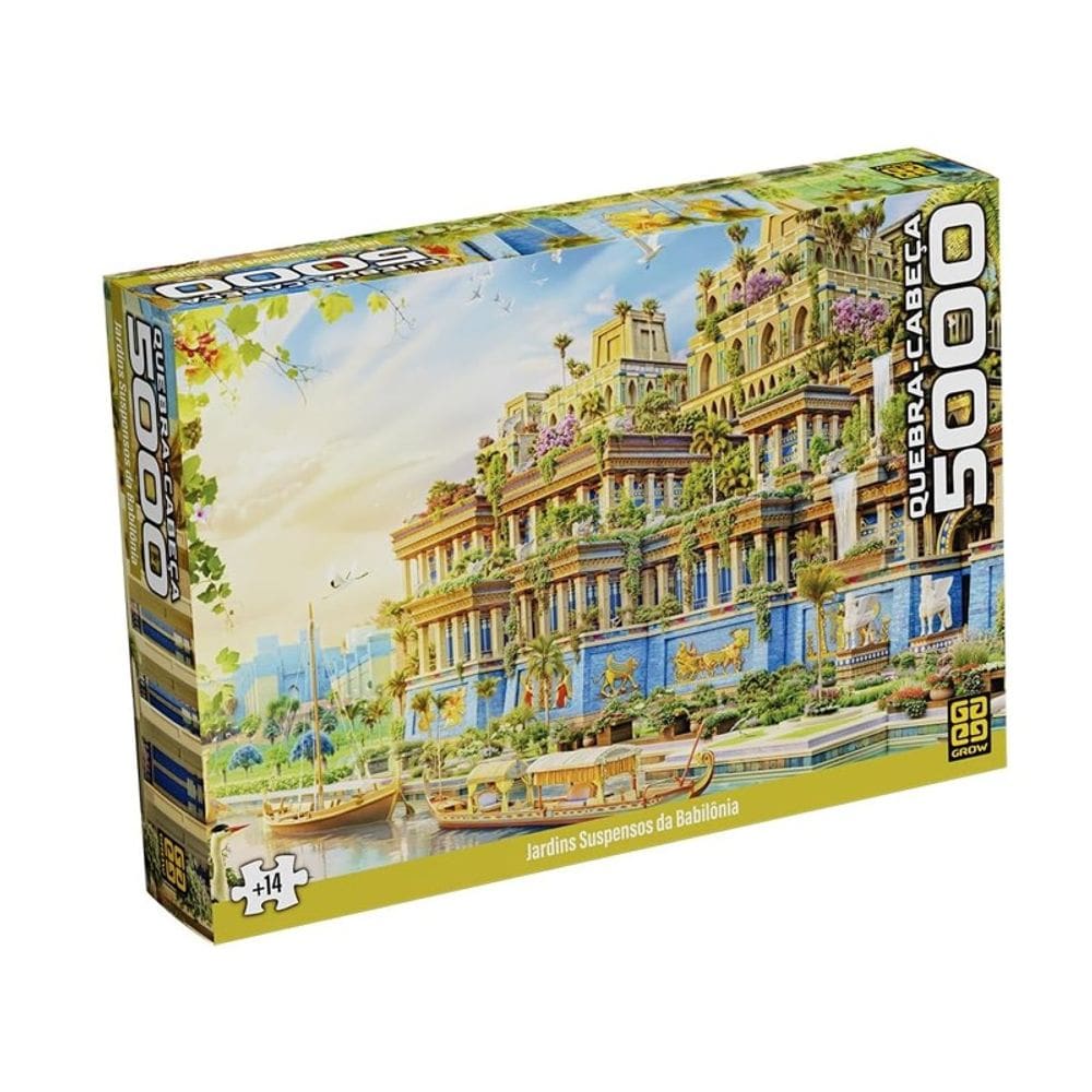 Quebra cabeça 5000 PCS Jardins Suspensos da Babilônia - Grow