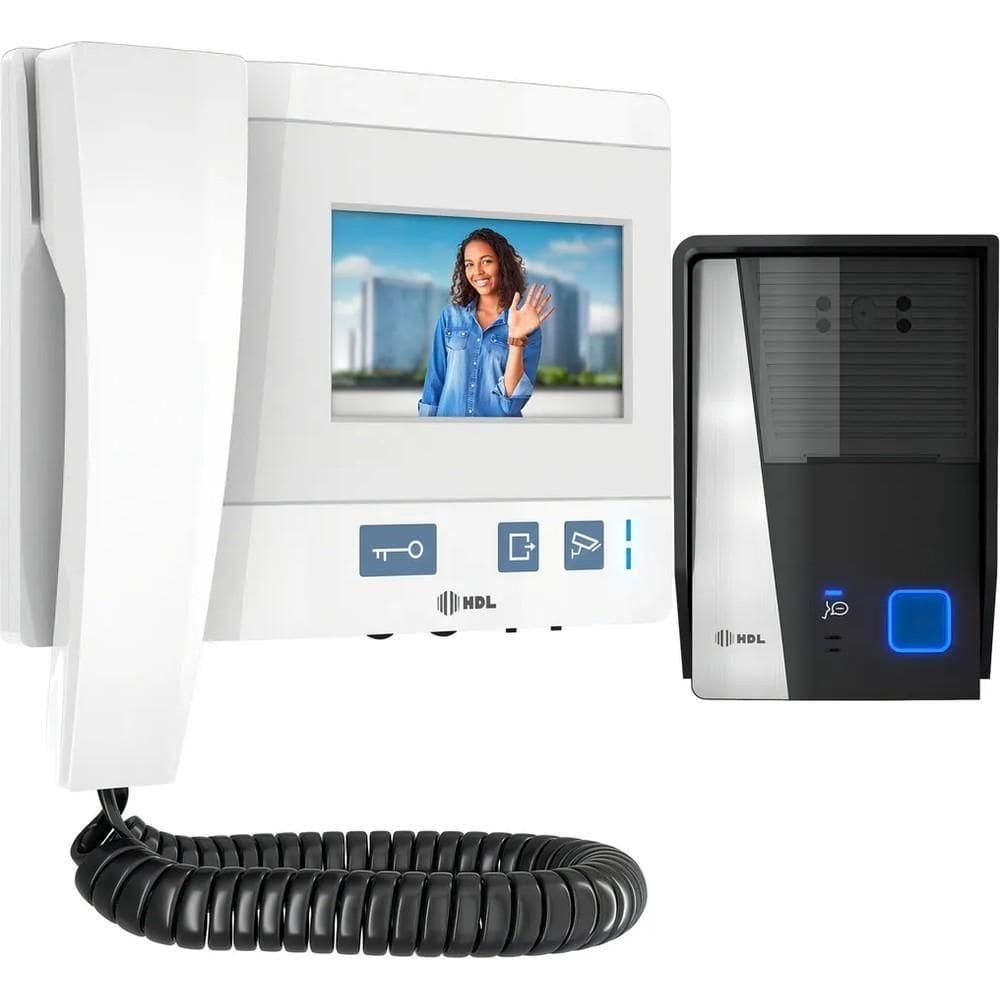 Porteiro Eletrônico Com Vídeo Class 4.3 Branco Hdl